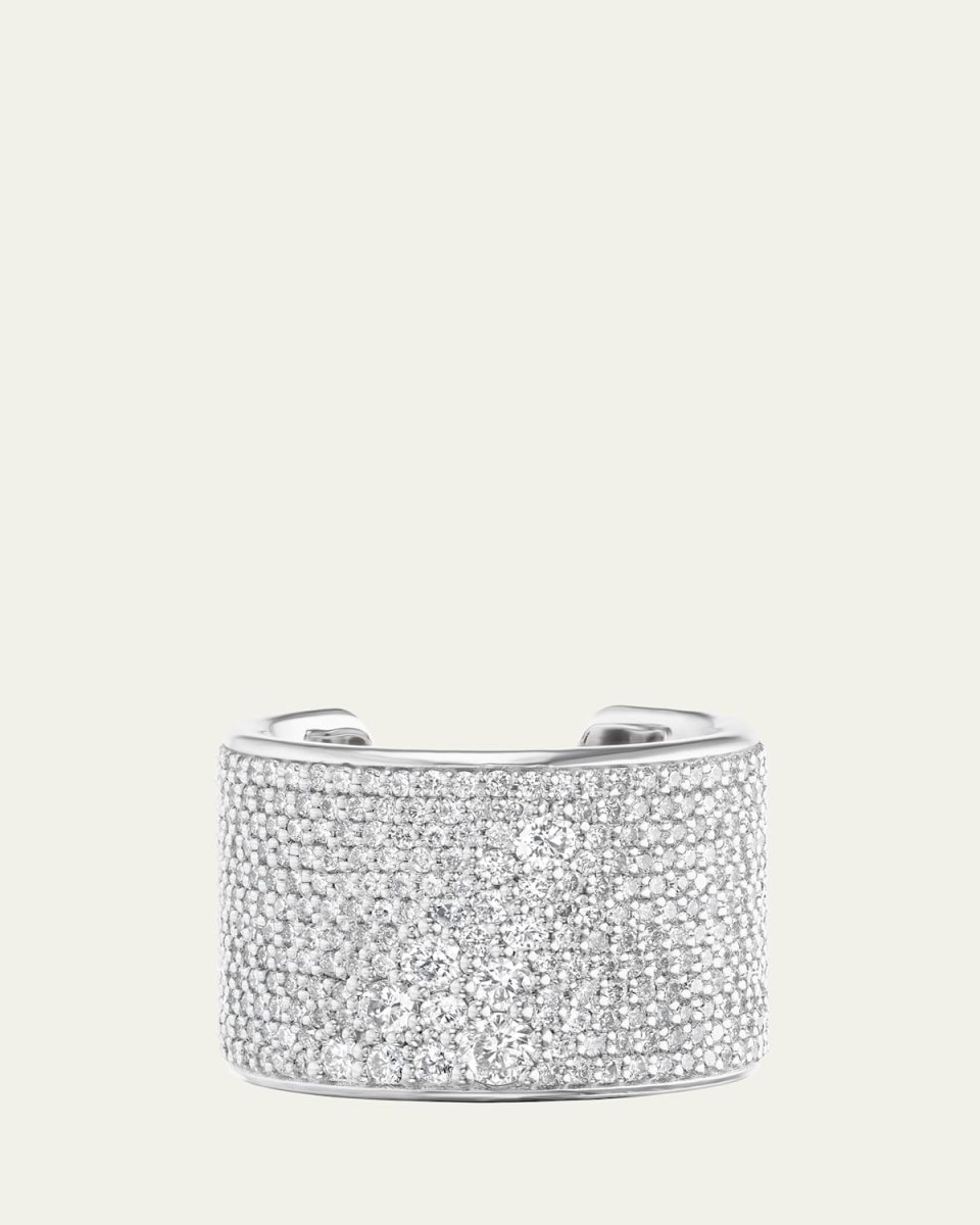 Platinum Pave Cuff Ring